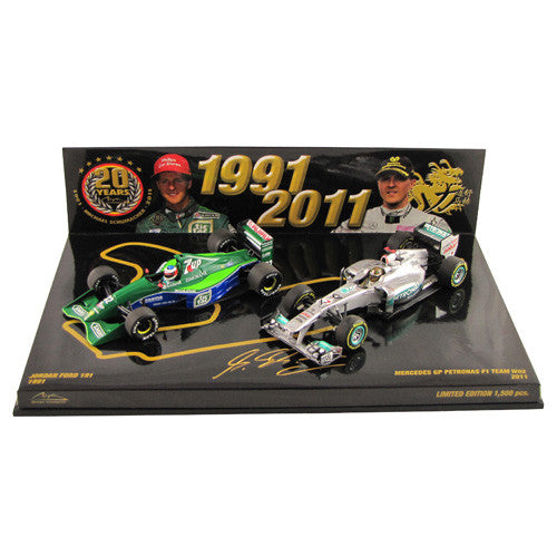 Michael Schumacher 1991 2011 20 Years in F1 1 43 Double Model Set Limited Edition